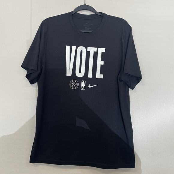 Nike NBA Team Issued Vote Dri-Fit Tee Shirt - Large - Election Day Basketball - Picture 1 of 7